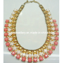 Big Stone & Chain with Fashion Necklace/Fashion Jewelry (XJW2127)